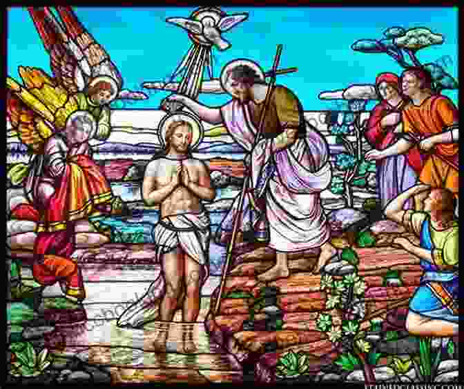 A Breathtaking Mosaic Depicting The Baptism Of Jesus Christ, Adorned With Intricate Symbols And Radiant Colors. Baptismal Imagery In Early Christianity: Ritual Visual And Theological Dimensions