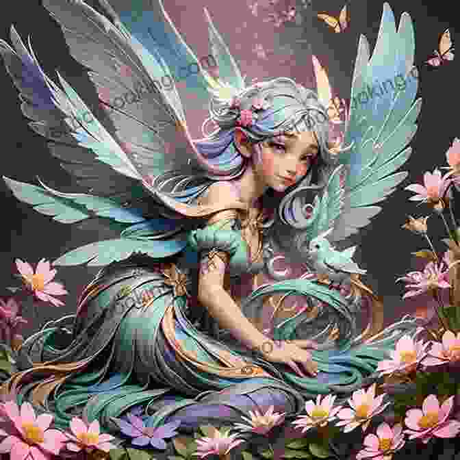 A Captivating Rendering Of A Faerie, Her Delicate Wings Shimmering Like Moonlit Dew. Monster Girl Base 3 Logan Jacobs