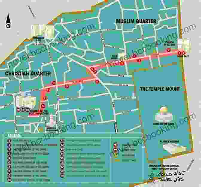 A Detailed Map Of The Via Dolorosa In Jerusalem, Highlighting Each Of The 14 Stations Of The Cross The Via Dolorosa: Following Jesus In Jerusalem