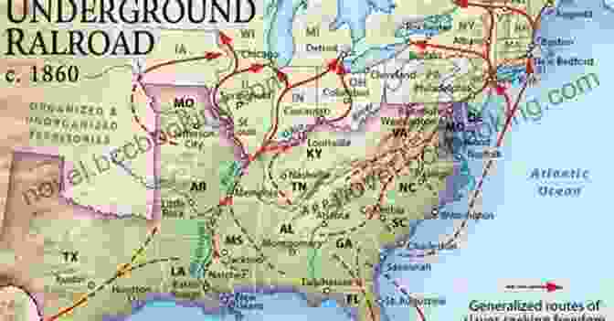 A Map Depicting The Routes Of The Underground Railroad Across The United States The Underground Railroad Raymond Bial
