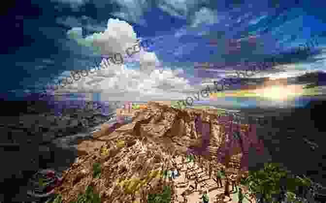 A Panoramic View Of The Grand Canyon, Showcasing Its Sheer Cliffs, Vibrant Colors, And The Winding Colorado River Below. Ernie Pyle In The American Southwest