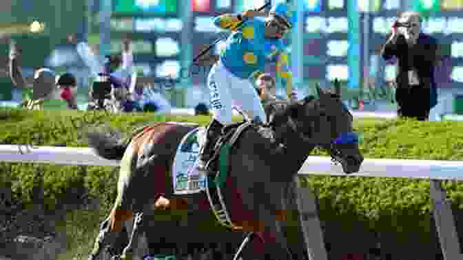 American Pharoah Crossing The Finish Line To Win The Belmont Stakes And Secure The Triple Crown American Pharoah: Triple Crown Champion