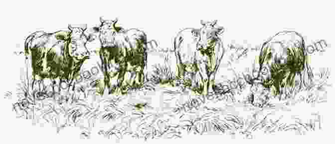 An Ethereal Illustration Of A Silver Cow Grazing Amidst Lush Meadows The Silver Cow: A Welsh Tale