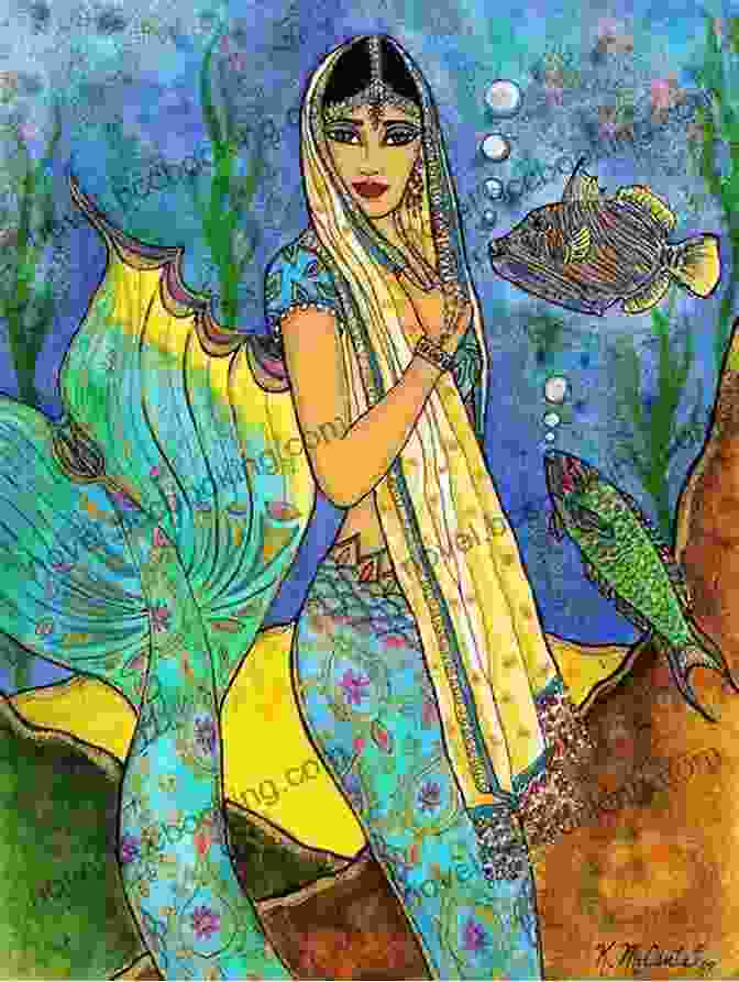 An Illustration From The Sapphire Story Book Depicting A Young Mermaid Swimming Through A Coral Reef THE SAPPHIRE STORY BOOK: STORIES OF THE SEA