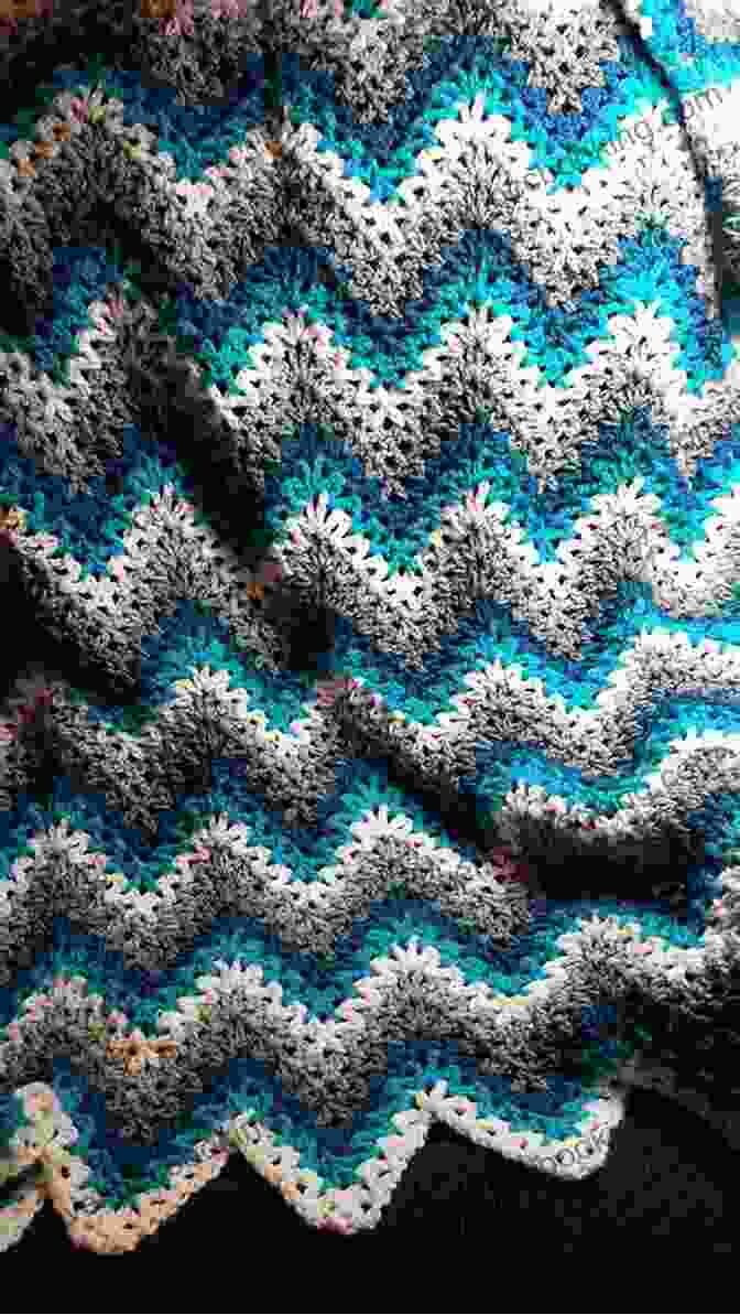 Ancestral Favorite Afghan Crochet Pattern Book Cover With A Stunning Ripple Stitch Blanket. Ancestral Favorite Afghan Crochet Pattern