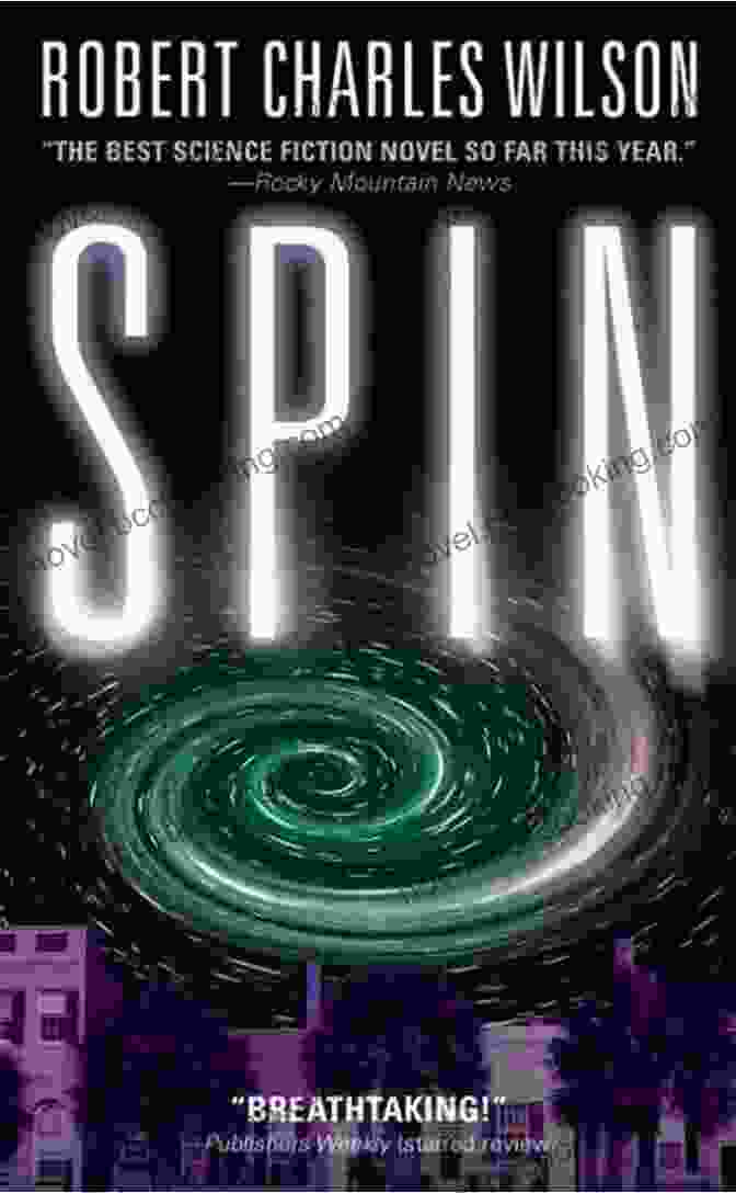 Book Cover Of Axis Spin By Robert Charles Wilson, Depicting A Spinning Disc Shaped Object In A Futuristic Setting Axis (Spin 2) Robert Charles Wilson