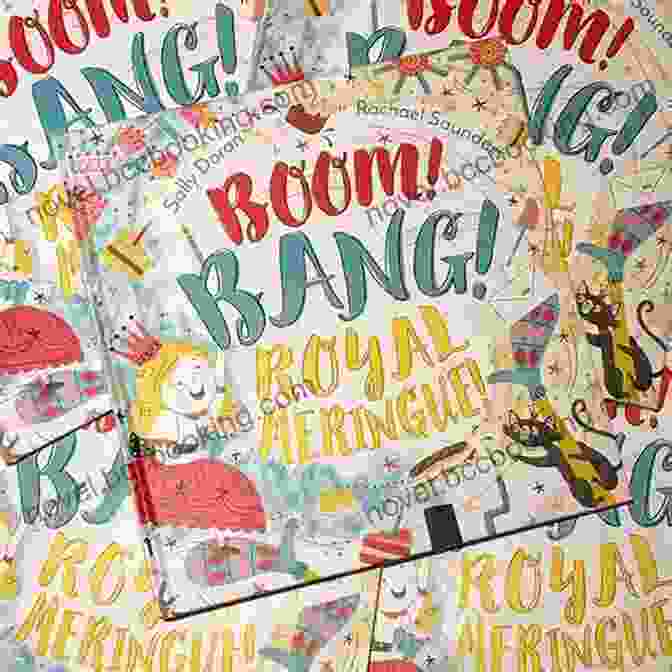 Boom Bang Royal Meringue Book Cover, Featuring A Whimsical Illustration Of A Royal Meringue On A Pink Background Boom Bang Royal Meringue Sally Doran