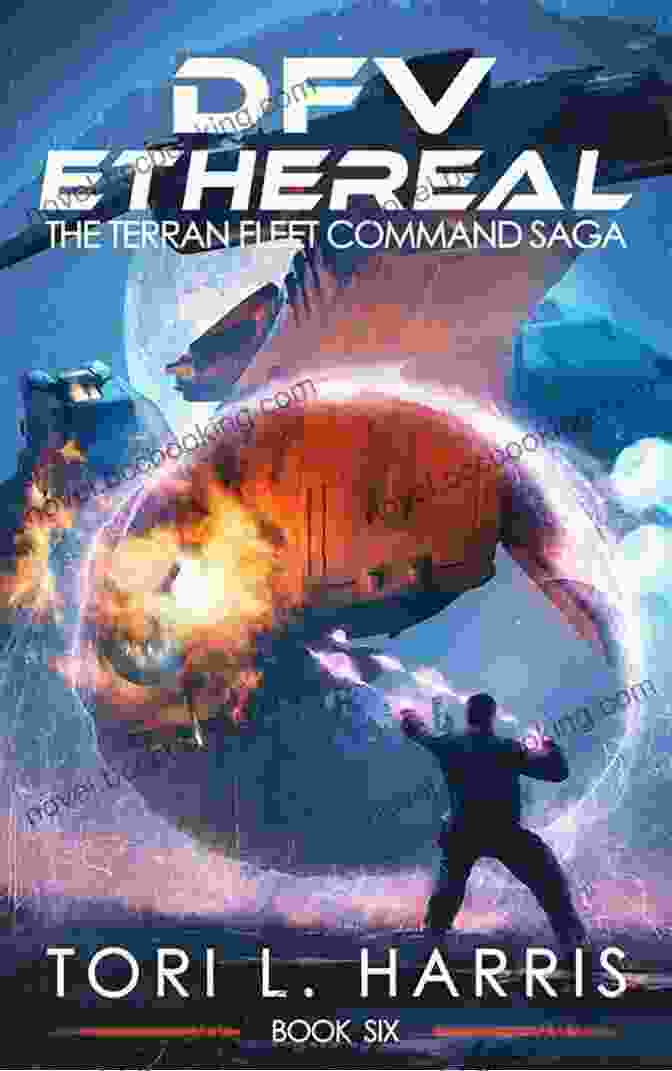 Dfv Ethereal Book Cover Featuring A Sleek Spaceship Against A Backdrop Of Stars And Nebulae DFV Ethereal: The Terran Fleet Command Saga 6