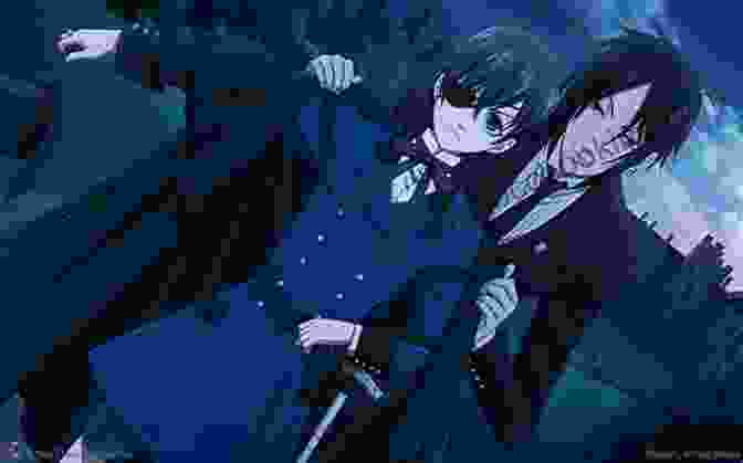 Dynamic Illustration Showcasing Ciel And Sebastian In A Thrilling Battle Scene. Black Butler #173 Yana Toboso