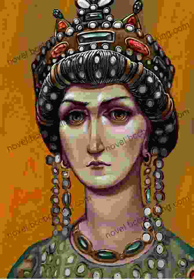 Empress Theodora, A Captivating Figure Of Byzantine History, Adorned In Imperial Regalia. The Secret History: A Novel Of Empress Theodora