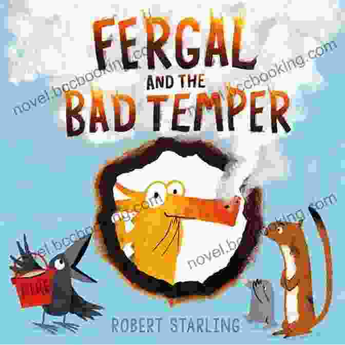 Fergal And The Bad Temper Book Cover, Featuring A Grumpy Hedgehog With A Scowl On His Face. Fergal And The Bad Temper
