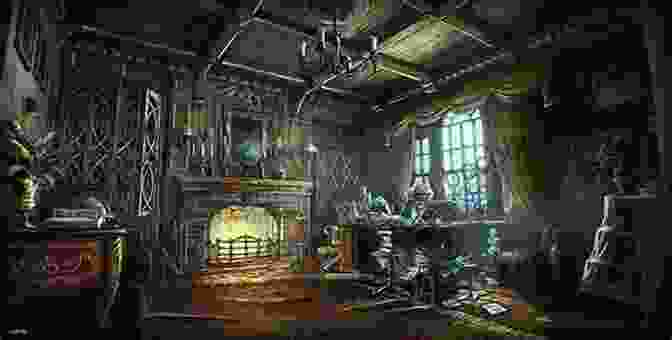 Intricate Interior Artwork Depicting A Scene Within The Phantomhive Manor. Black Butler #173 Yana Toboso