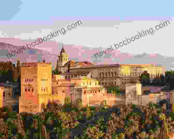 Panoramic View Of The Alhambra Palace With The Sierra Nevada Mountains In The Background Tales Of The Alhambra Washington Irving