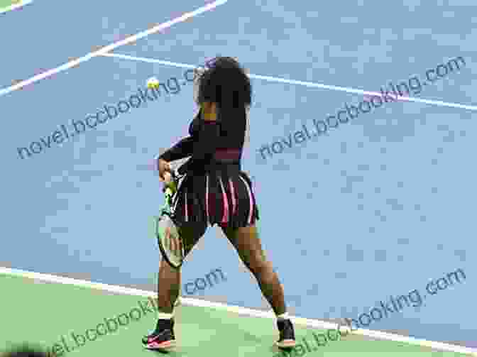 Serena Williams On The Tennis Court, Swinging Her Racket With Power And Precision, Her Face Expressing Focus And Determination BIOGRAPHY OF LEGENDS: SPORTS VOLUME 01