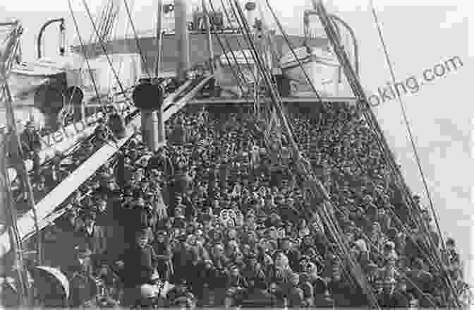 Vintage Photograph Of Immigrants Crowded On The Deck Of An Ocean Liner Bound For America. Trawler: A Journey Through The North Atlantic (Vintage Departures)